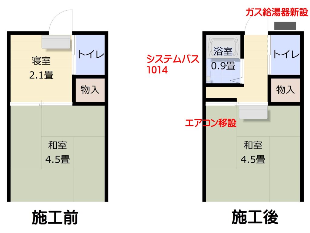 お風呂が無いので作ってほしい