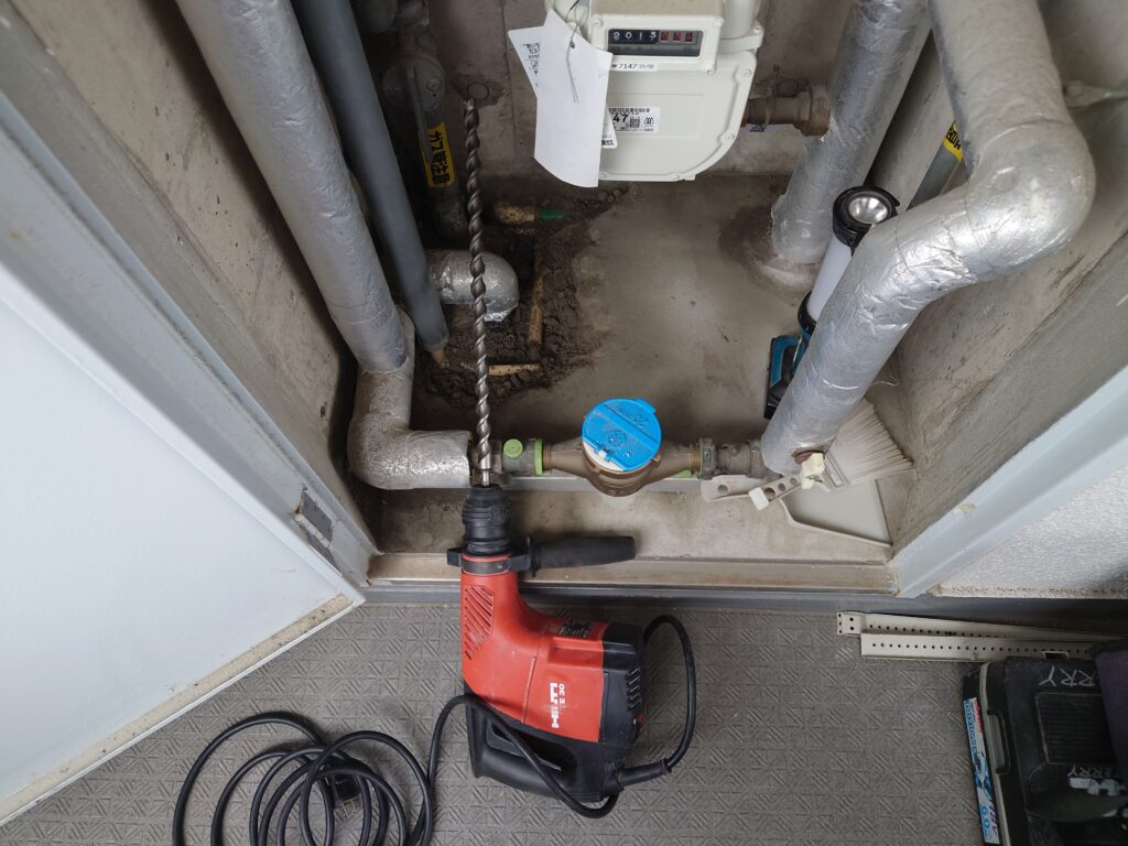 マンション水漏れ事例2_配管切り回し